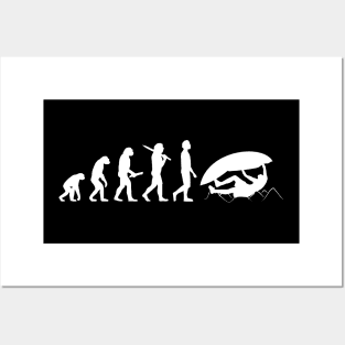 Funny Climbing Evolution Gift For Climbers Posters and Art